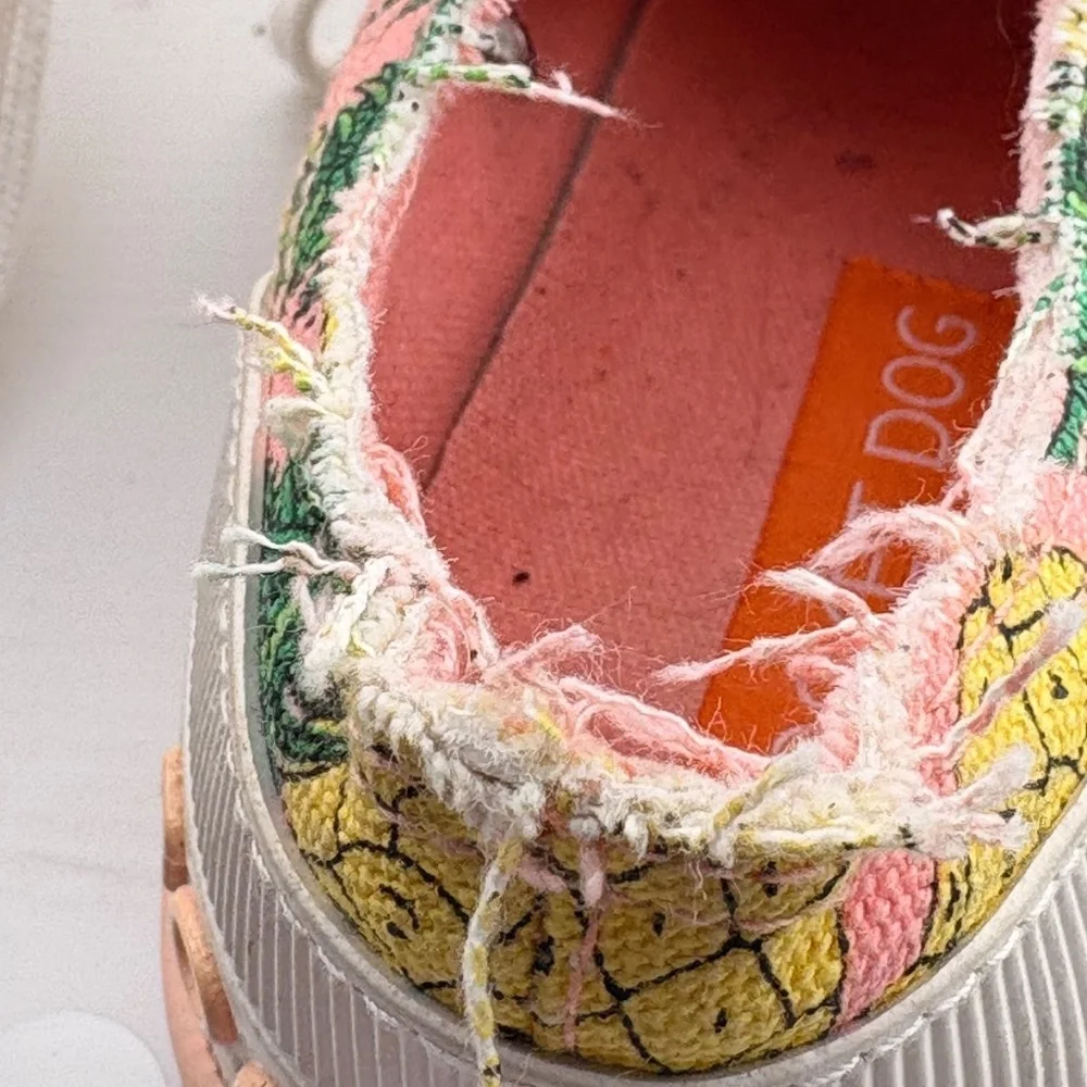 Rocket Dog Pineapple Print Slip On Sneakers - Women's Size 8.5 - Canvas - Picture 9 of 10